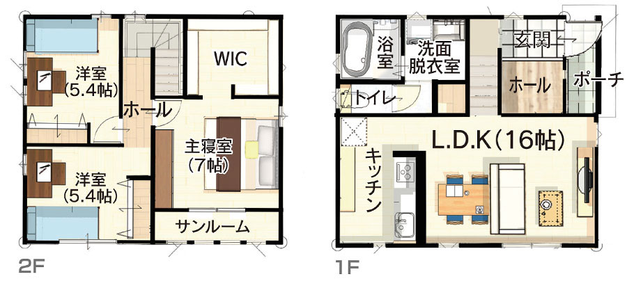 800万円台の2階建て