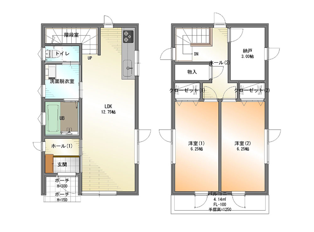 ココハウス住宅プラン間取り